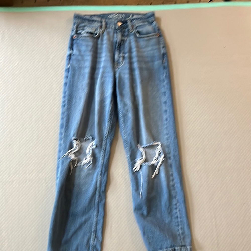 Arizona ripped straight jeans